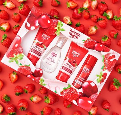 TULIPAN NEGRO SET DE 4 PIEZAS - PASSION FRESA &amp; CEREZA