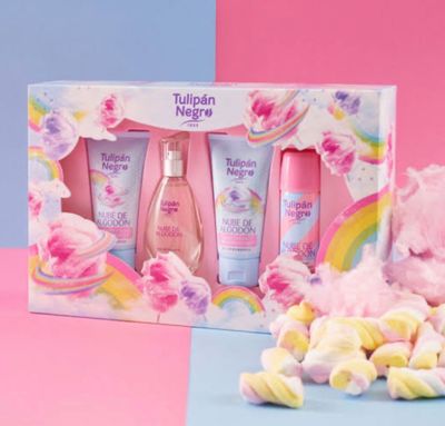 TULIPAN NEGRO SET DE 4 PIEZAS - NUBE DE ALGODÓN