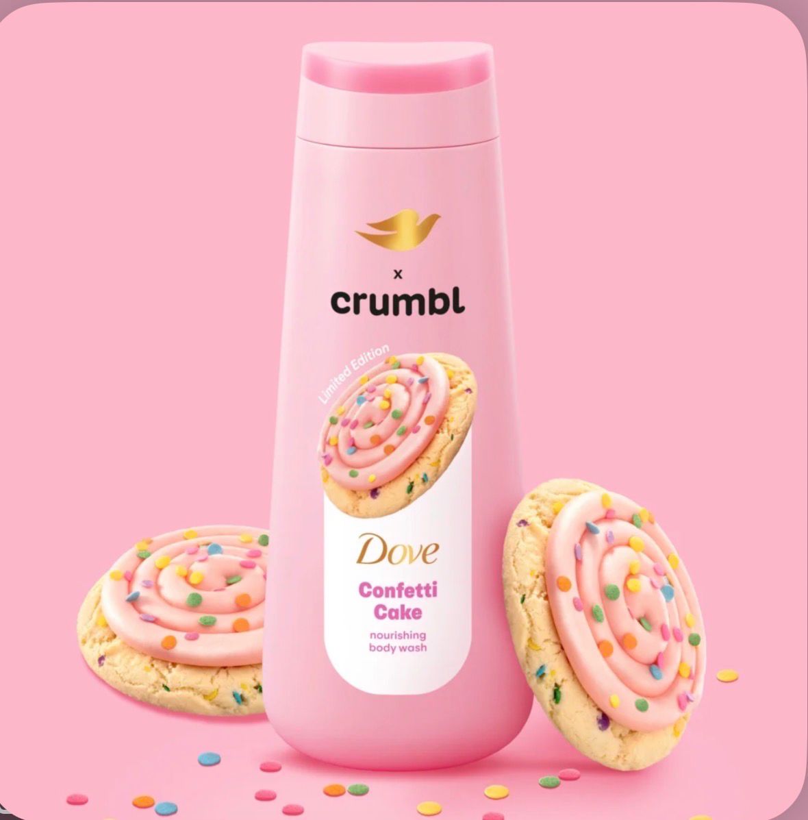 Crumbl Dove , confetti cake