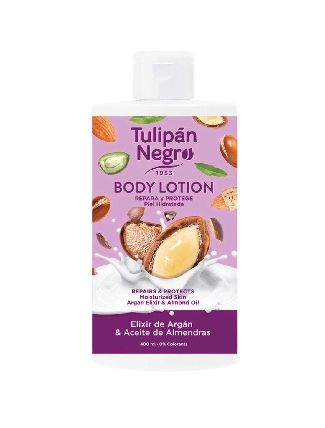 BODY LOTION TULIPAN NEGRO - ELIXIR DE ARGÁN &amp; ACEITE DE ALMENDRAS 400 ML