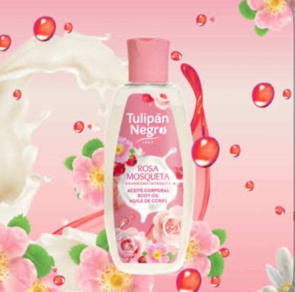 ACEITE CORPORAL TULIPAN NEGRO - ROSA MOSQUETA 200 ML