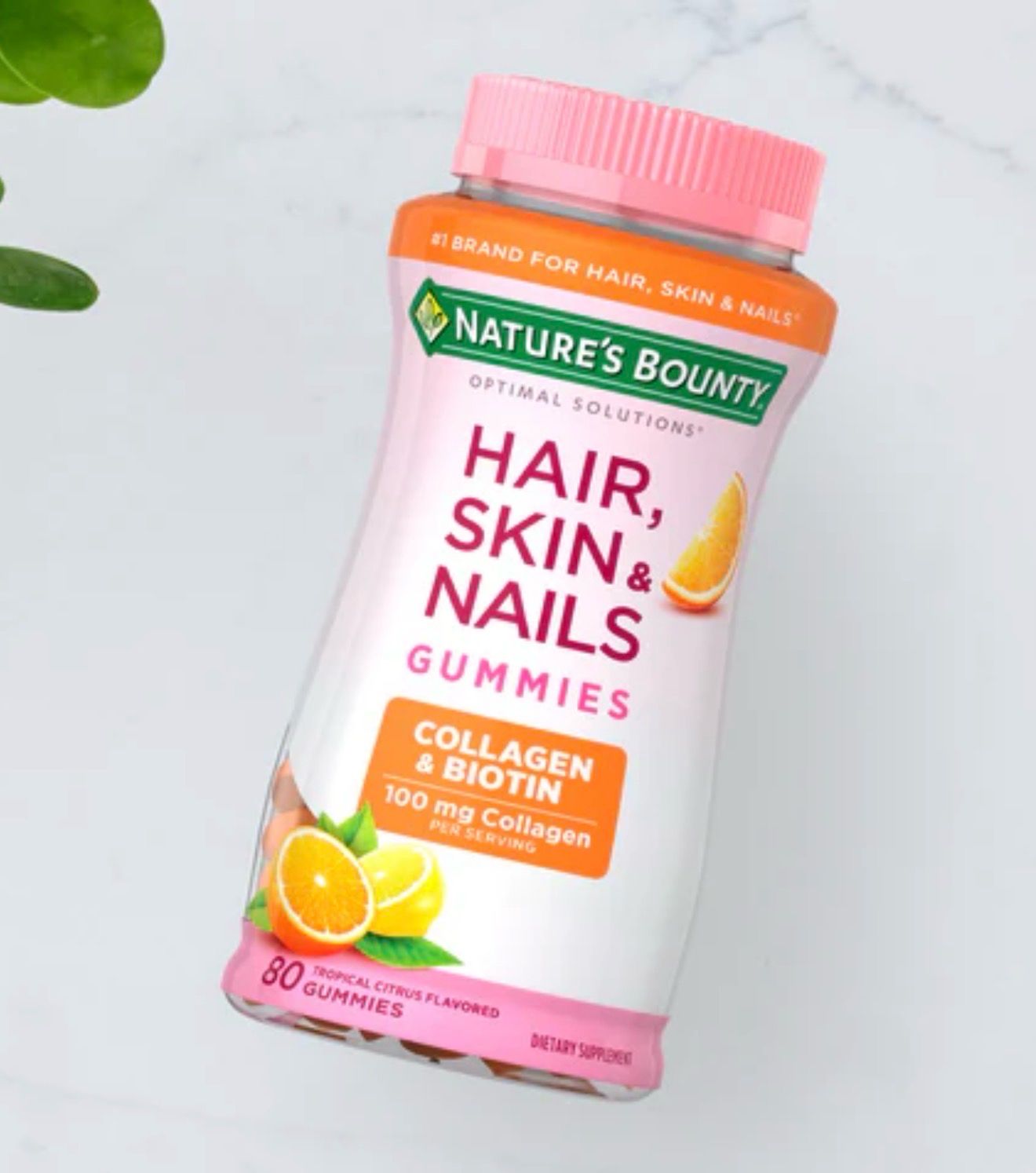 Hair, Skin &amp; Nails 90 Gummies Naranja