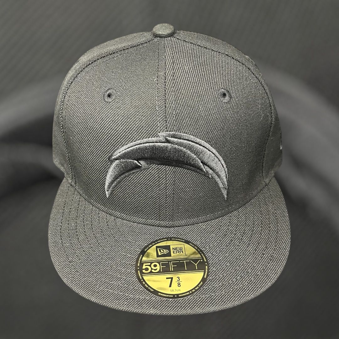 New Era Fitted Team Chargers Blk, size: 7 3/8