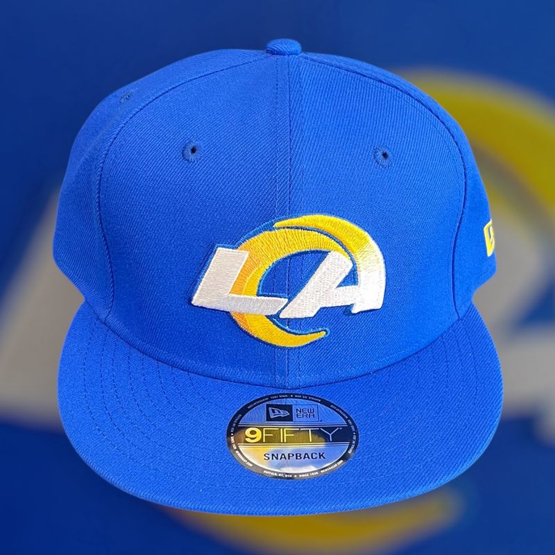 New Era Rams Snap Blue