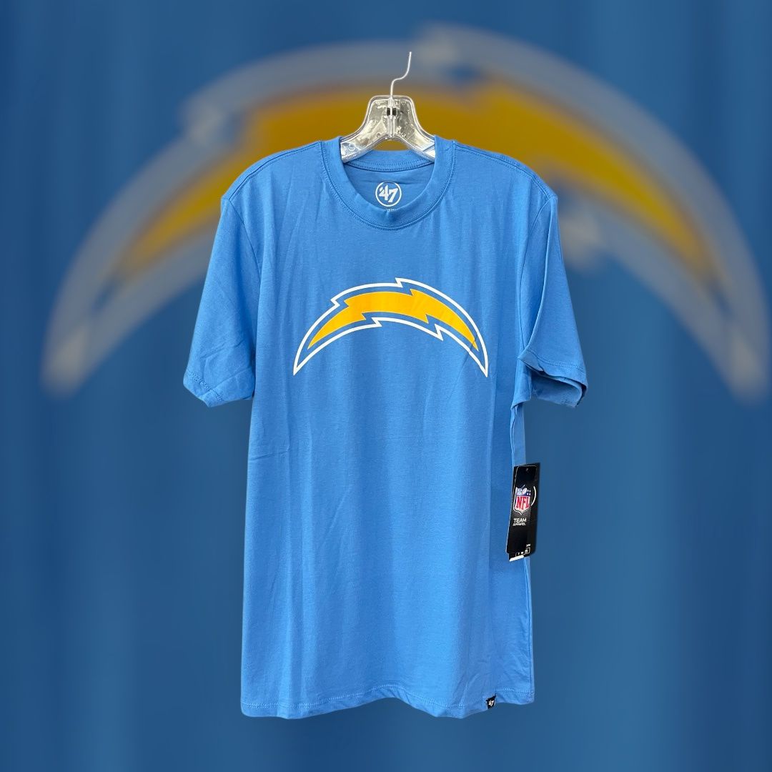 47 Tee Solid Logo Chargers, size: M