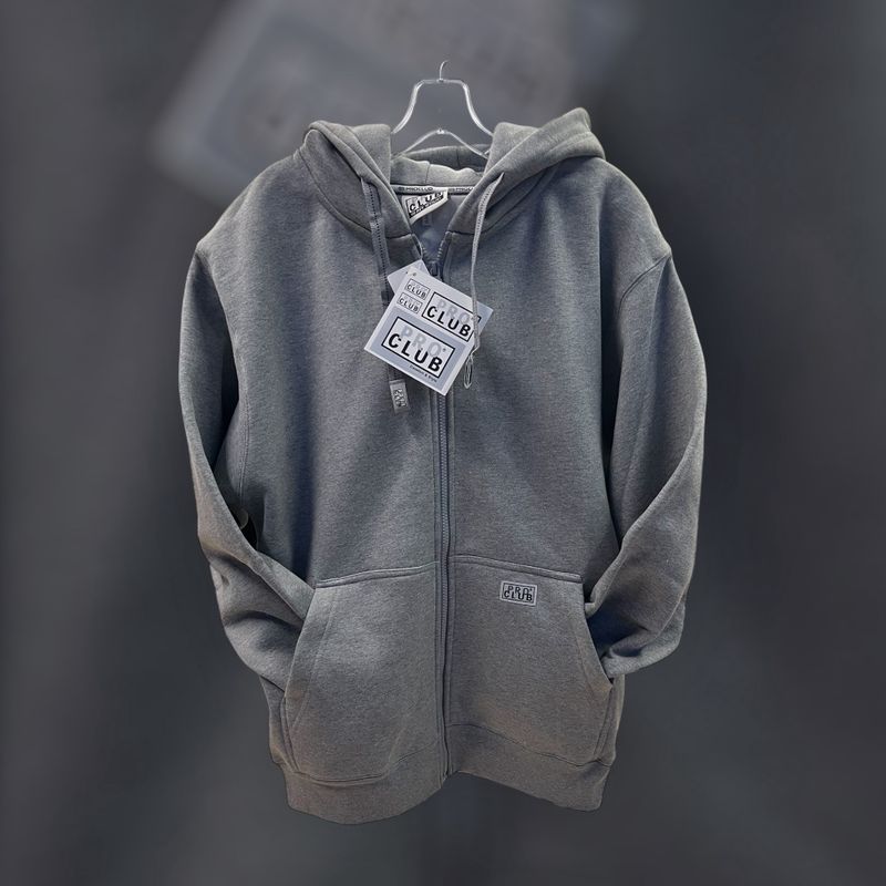 ProClub Zip Hoody Gry Lrg