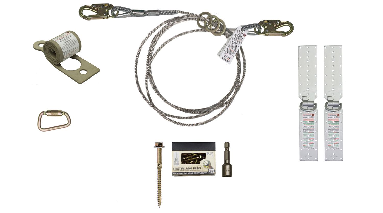 20' Horizontal Lifeline Kit