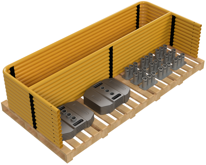 Non-Penetrating Guardrail System 80ft Kit