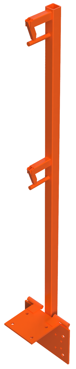 Hinged Guardrail Post – Steel Railing System