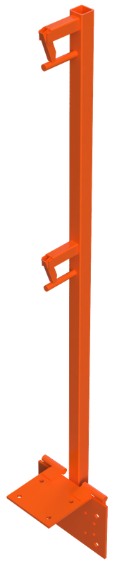 Hinged Guardrail Post – Steel Railing System