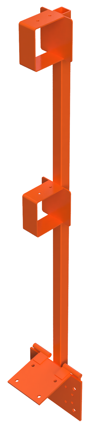 Hinged Guardrail Post – 2×4 Wood Guardrail System