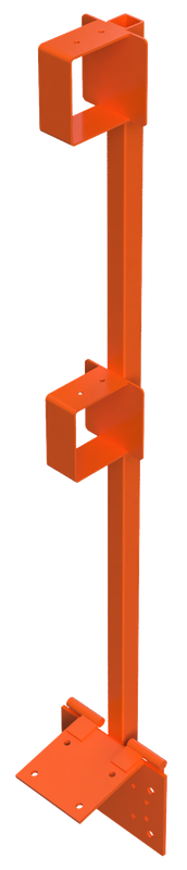 Hinged Guardrail Post – 2×4 Wood Guardrail System