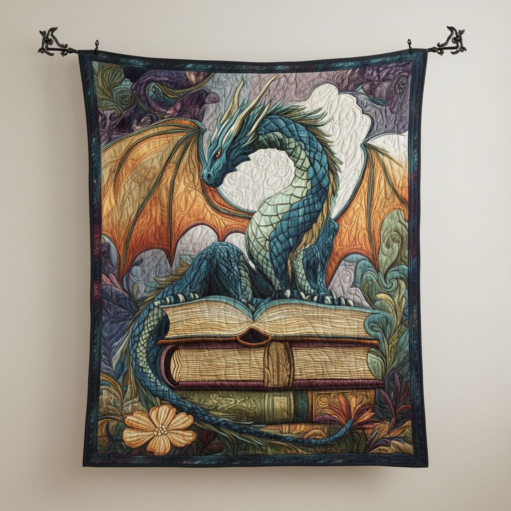 Twilight Guardian Quilted Blanket