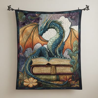 Twilight Guardian Quilted Blanket