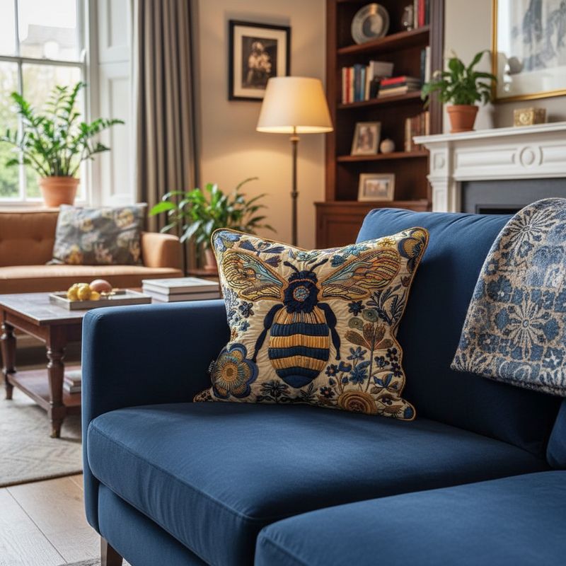 Golden Bee Quilted Pillow Case