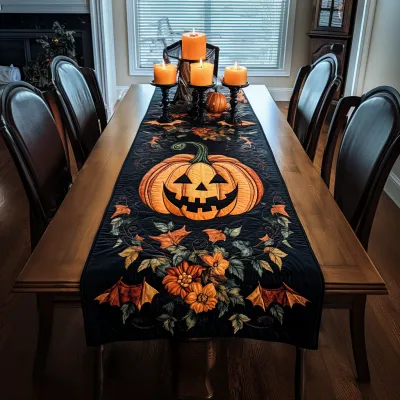 Halloween Cheer Quilted Table Runner Halloween Cheer Quilted Table Runner