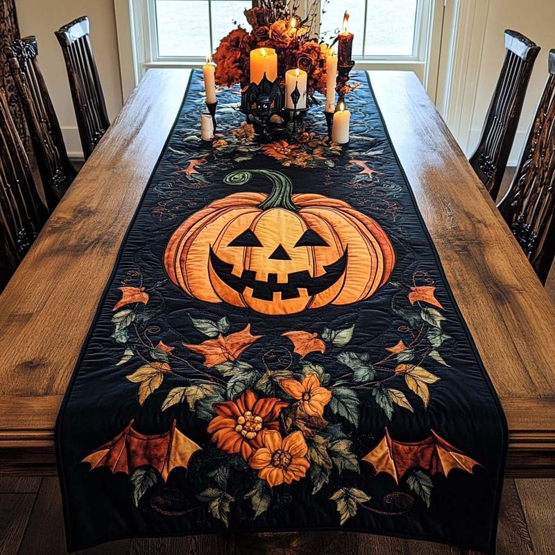 Halloween Quilted Table Runner