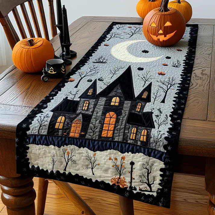 House of Witch Quilted Table Runner