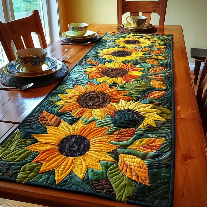 Desert Bloom Quilted Table Runner