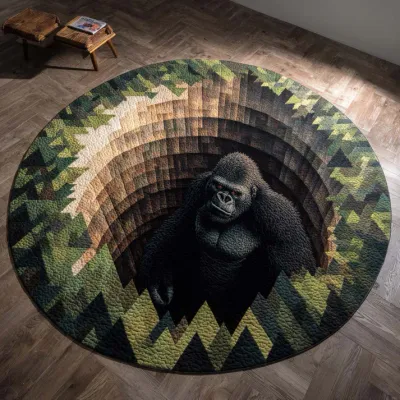 Abyss Guardian Quilted Round Mat