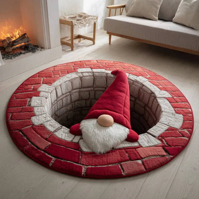 Magic Gnome Quilted Round Mat