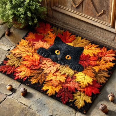 Amber Leaf Shadow Doormat