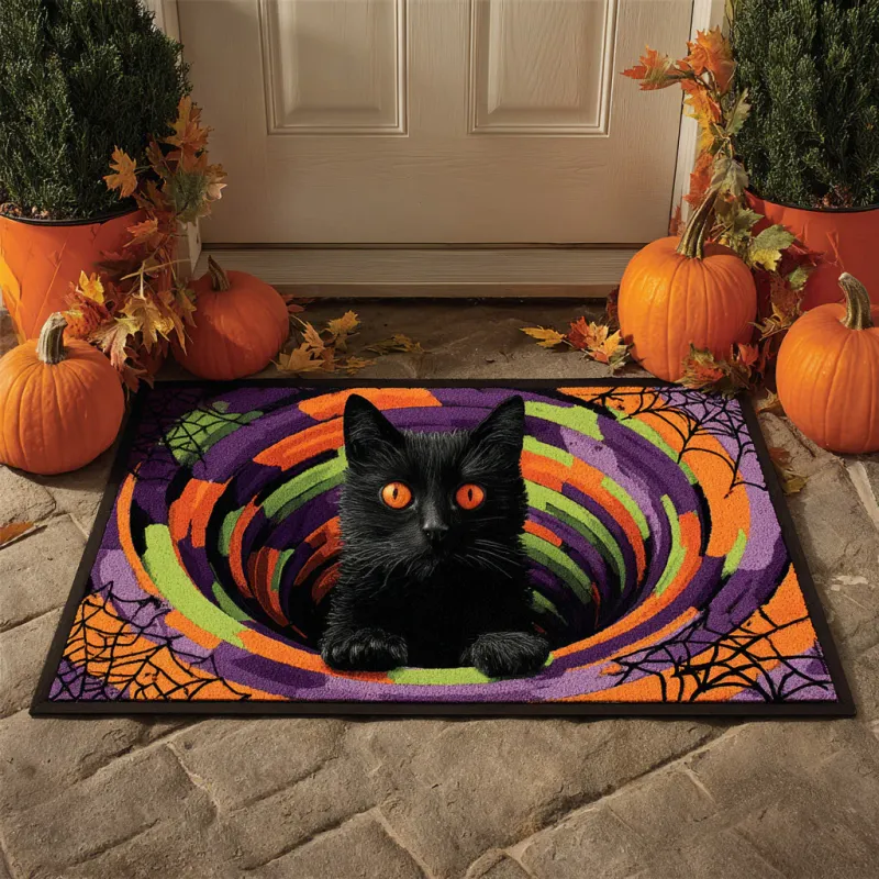 Pumpkin Eyes Doormat