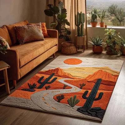 Cactus Charm Area Rug