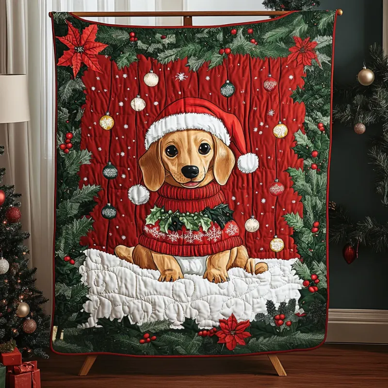 Festive Fur Quilted Blanket
