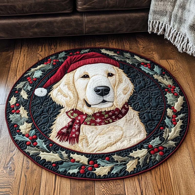 Goldie Wonder Quilted Round Mat