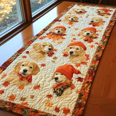 Antlered Winter Magic Quilted Table Runner