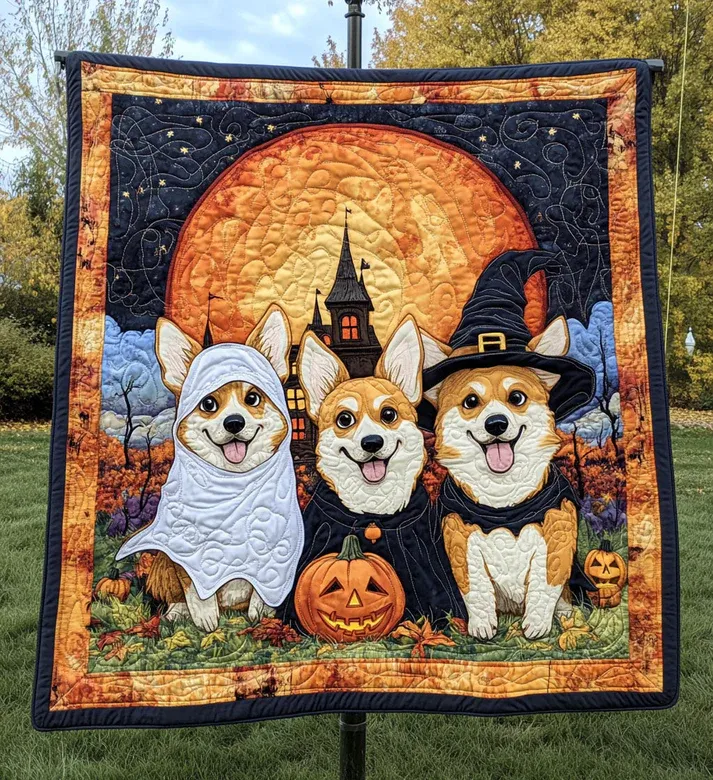 Boo Pups Quilted Blanket