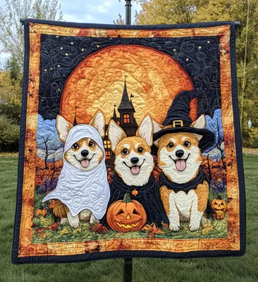 Boo Pups Quilted Blanket