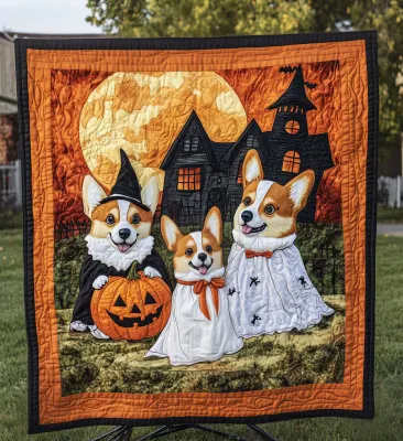 Puppy Patch Quilted Blanket