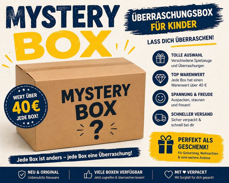 Mystery Box für Kinder – Spielzeug Überraschung NEU