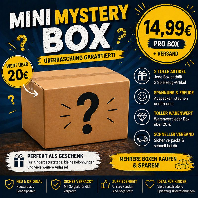 🎁 Mini Mysterybox für Kinder – Überraschung garantiert! 🎉