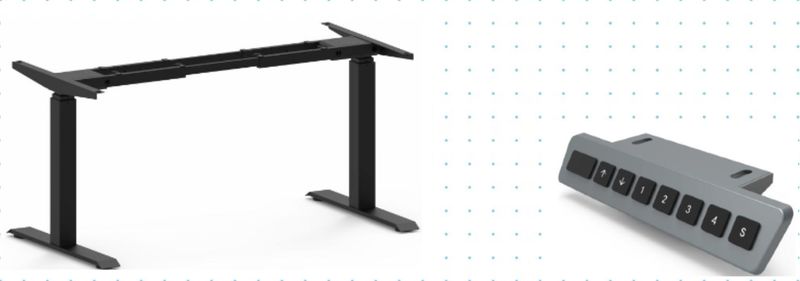 Stelaż biurka elektrycznie podnoszonego 2 silnikowego