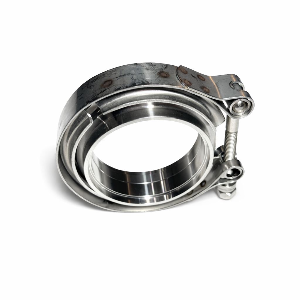 3” 304 Stainless Steel V-Band Clamp Kit – Male &amp; Female Flanges