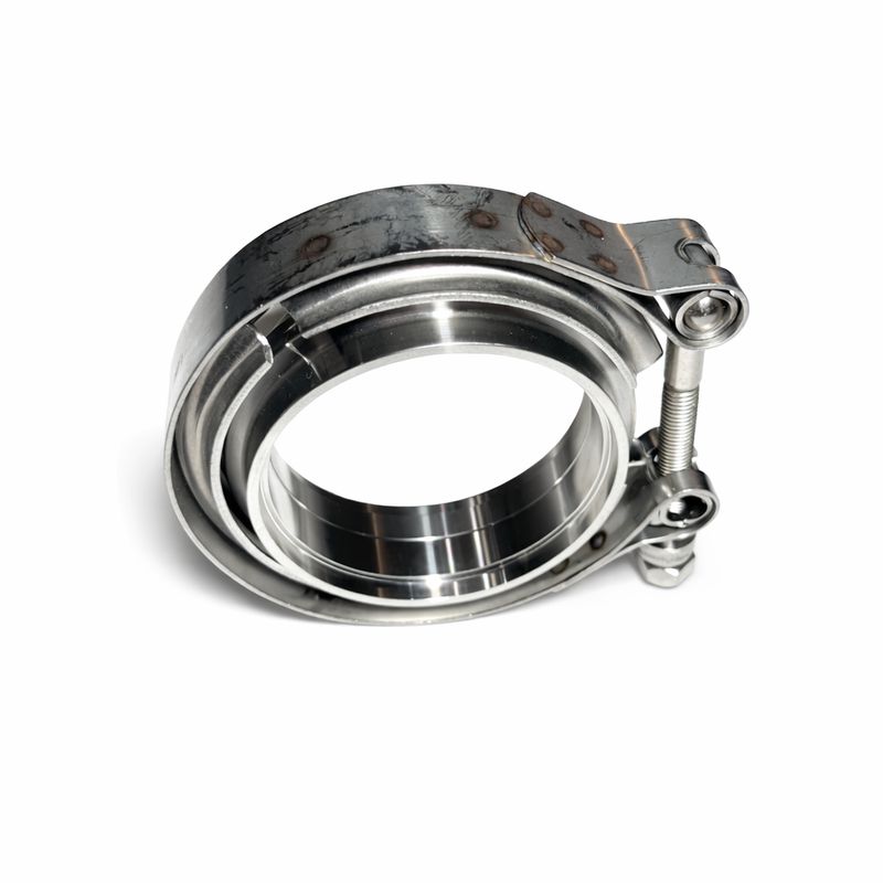 3” 304 Stainless Steel V-Band Clamp Kit – Male &amp; Female Flanges