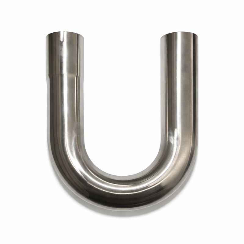 2.5 Inch 304 Stainless Steel Exhaust 180° U-Bend