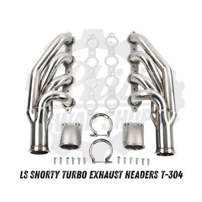 LS Shorty Turbo Exhaust Header T-304 With Elbows
