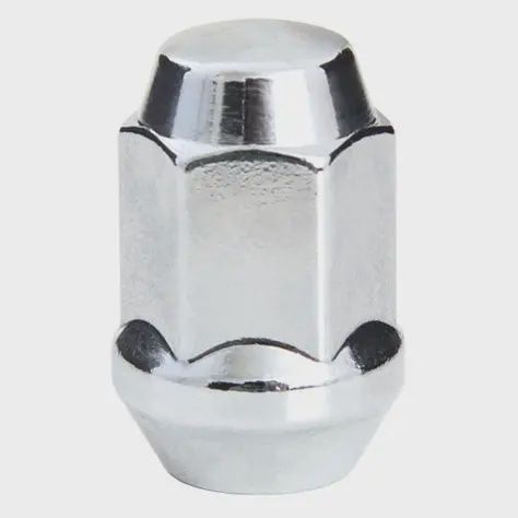 1/2IN x 20  RH Wheel Nut Acorn Bulge, Color: Chrome