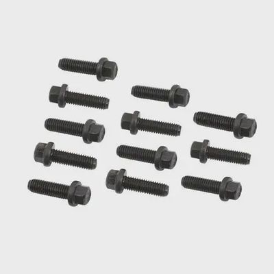 GM LS or LT Series Engines Header Bolts - M8-1.25 25mm Hex Head - Black Oxide