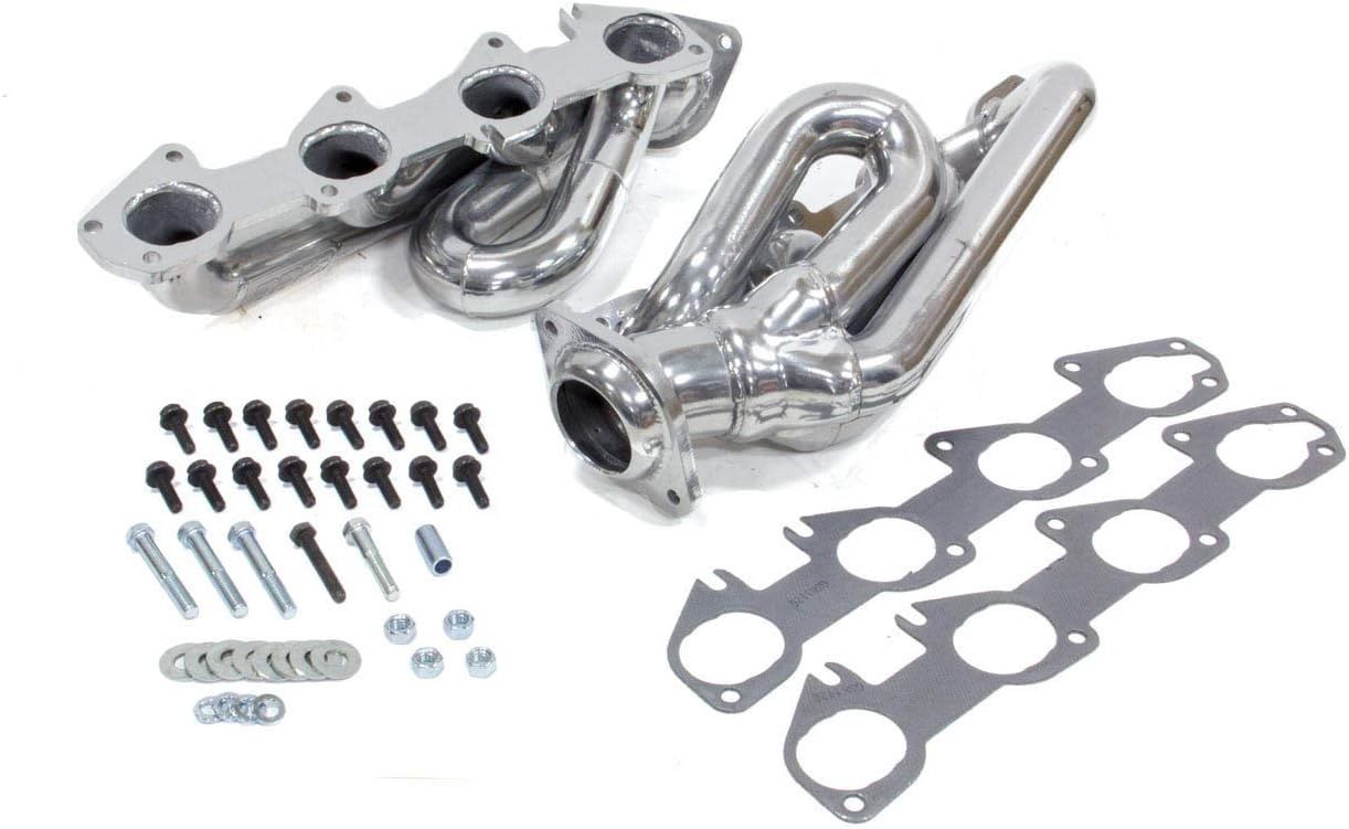 Dodge Ram 1500 Truck 5.7 Hemi 1-3/4 Shorty Exhaust Headers Polished Silver Ceramic 09-18