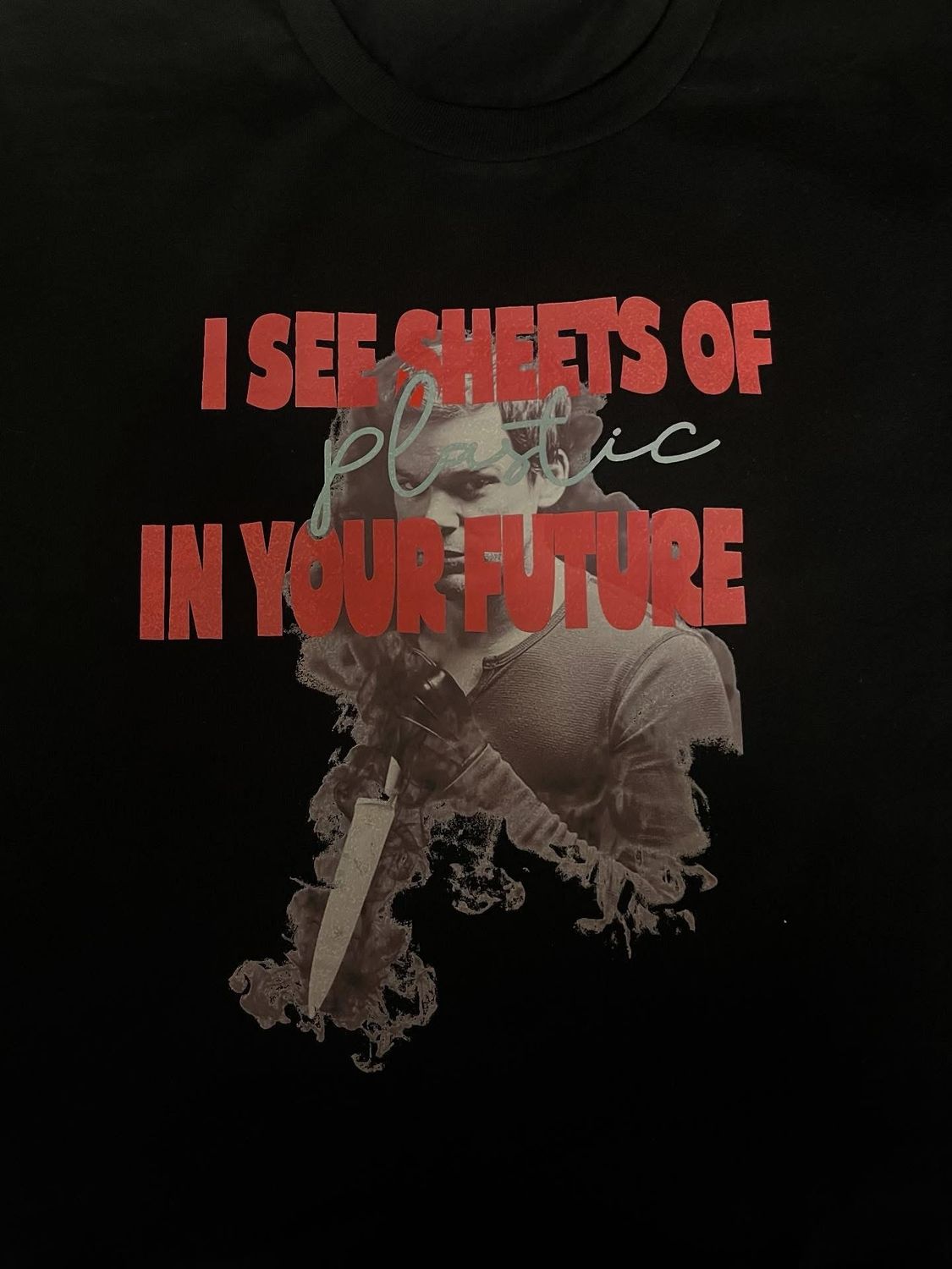 “Sheets of Plastic” Dexter Tee
