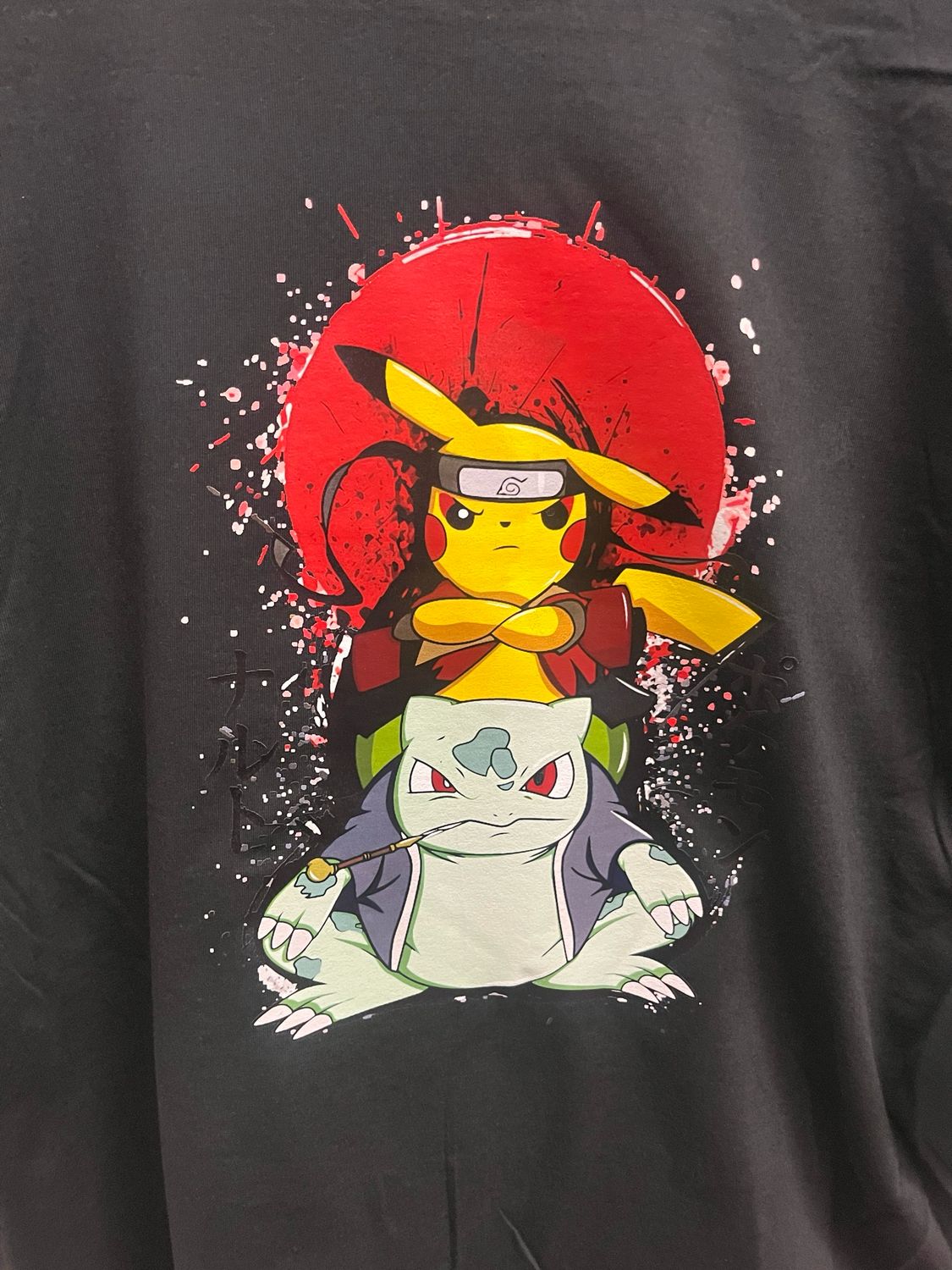 Ninja Pikachu &amp; Bulbasaur Tee