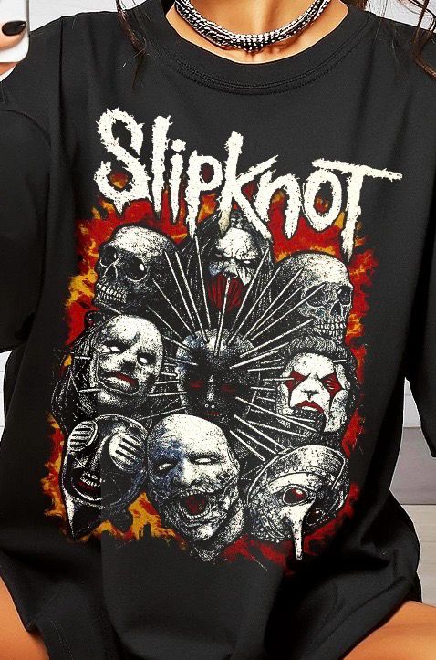 Slipknot Fire Mask Tee
