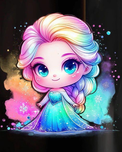 Chibi Ice Queen Tee ❄️🌈