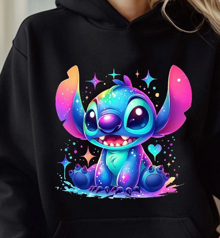 Cosmic Stitch Hoodie 🌈💙✨