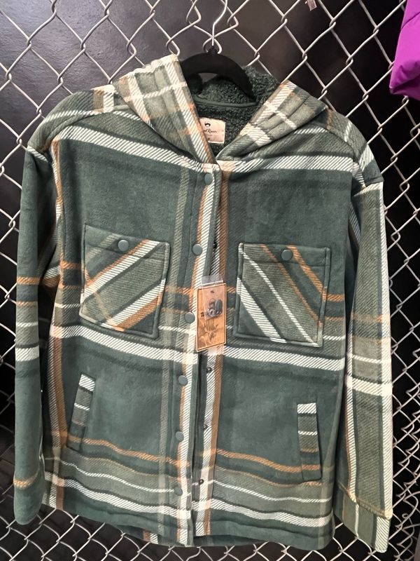 Wind River Cozy Plaid Sherpa-Lined Hooded Shacket
